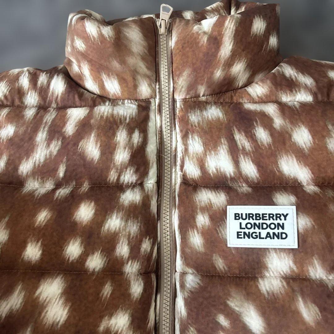 バーバリー ダルメシアン柄　ダウンジャケット