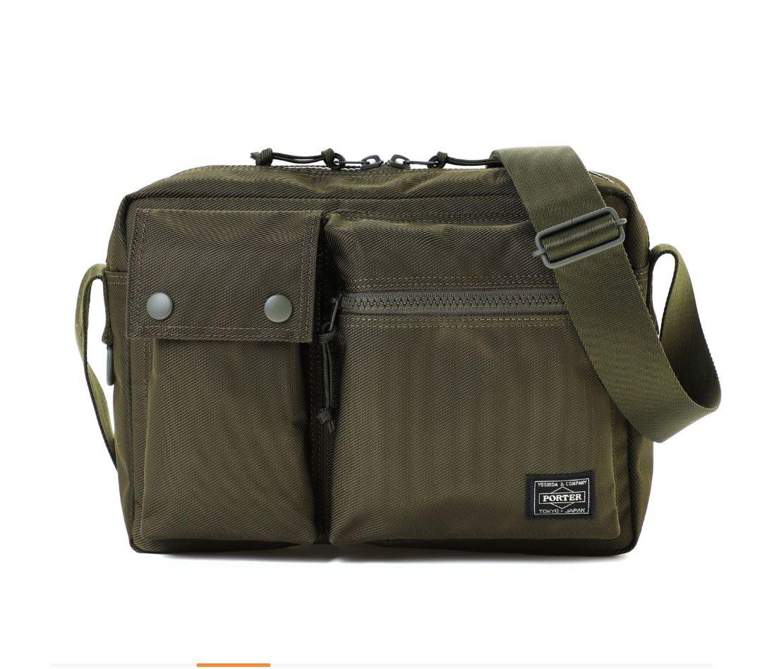 【極美品】ポーター　ユニット　ショルダーバッグ　グリーン　オリーブ　カーキ