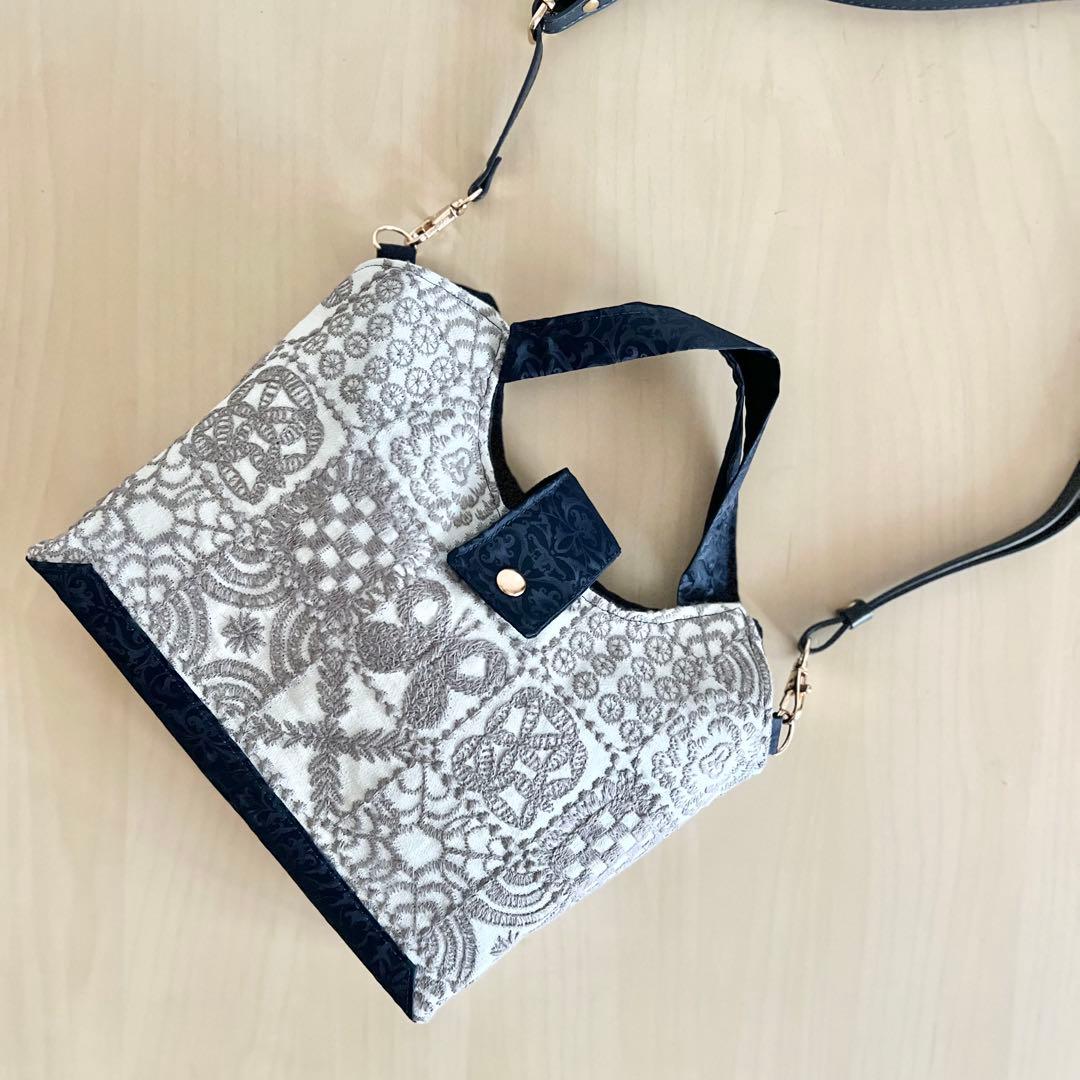 forest tile 持ち手付きショルダーバッグMB509-123