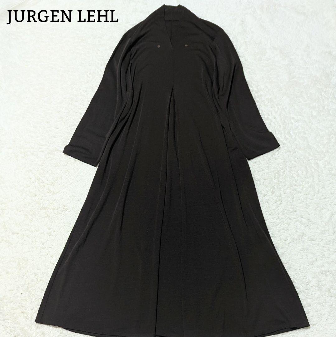 極美品◎ヨーガンレール マキシ丈ワンピース ゆったり Vネック M ブラウン 茶