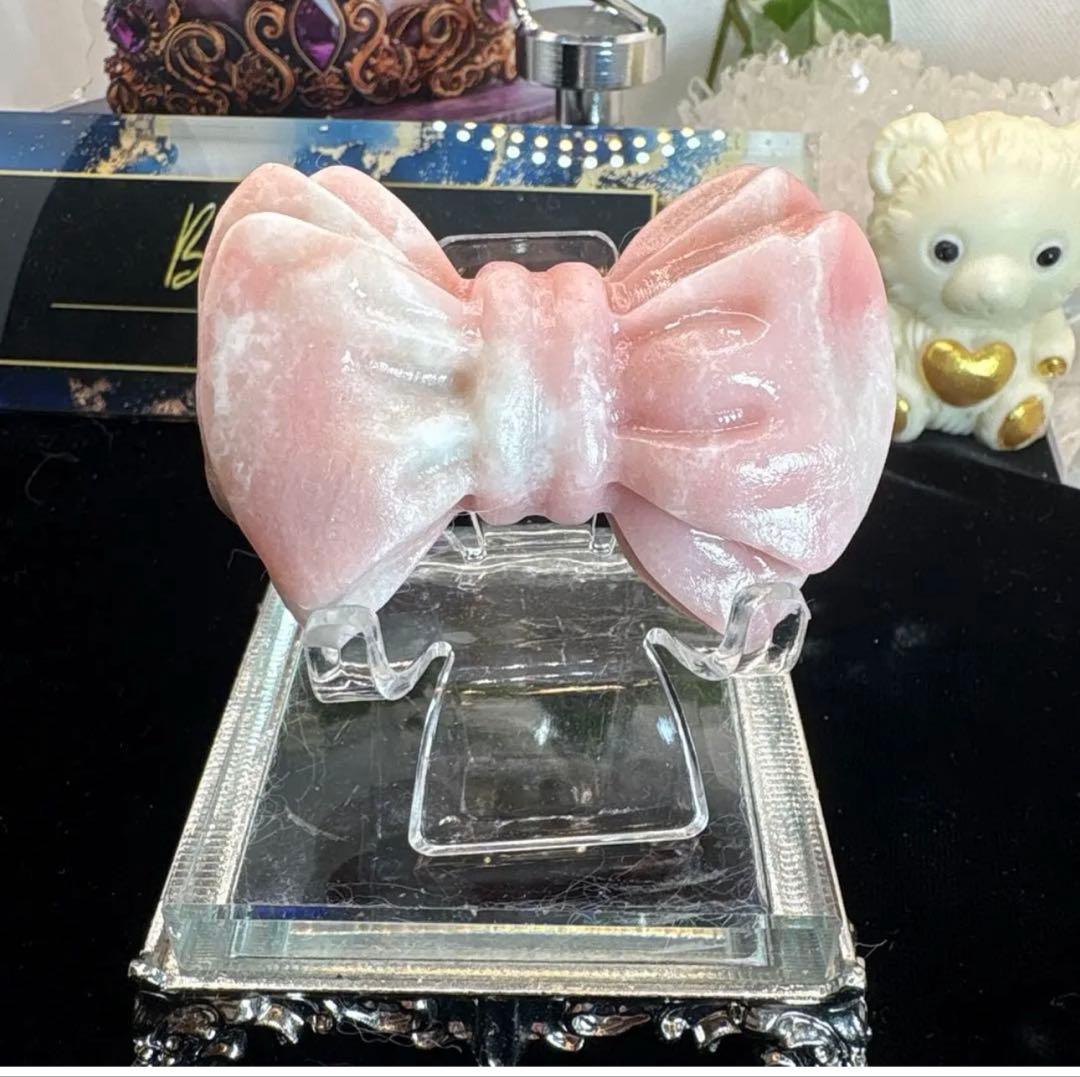 Ruby様ピンクオパールBIGリボンNo.1897