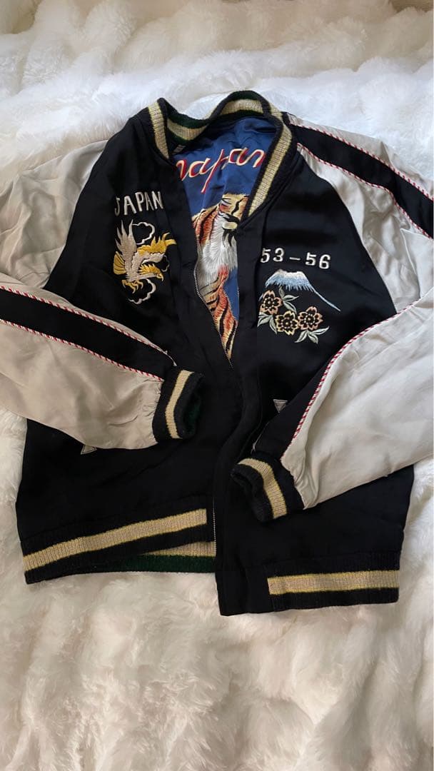 刺繍入りスカジャン 日本 53-56