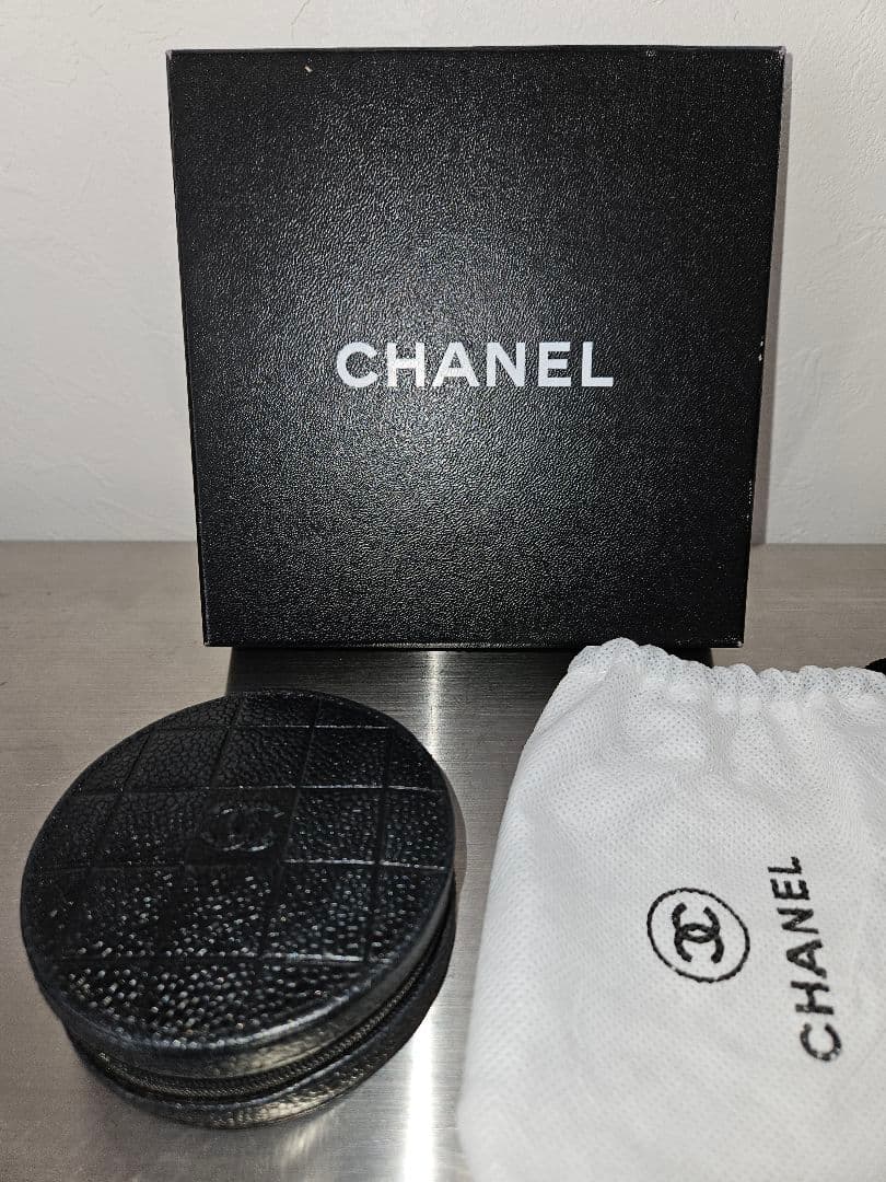 正規品 ヴィンテージ 希少 ノベルティ シャネル ケース 小銭入 箱 袋付