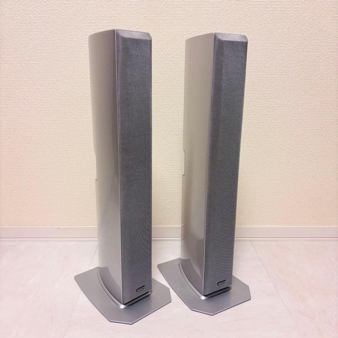 【美品】DENON SC-C7L センタースピーカー２台 ペア シルバー　動作良