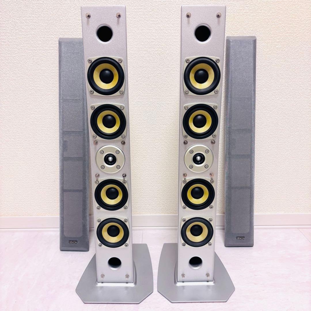 【美品】DENON SC-C7L センタースピーカー２台 ペア シルバー　動作良