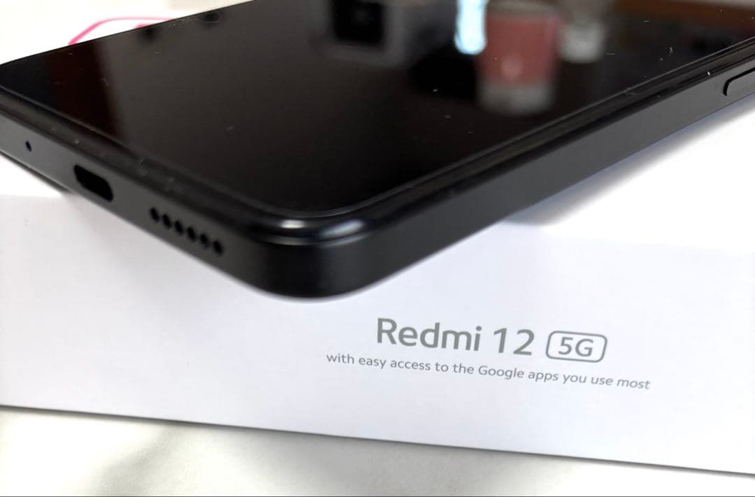 【美品】xiami Redomi 12 5G 128GB ミッドライトブラック