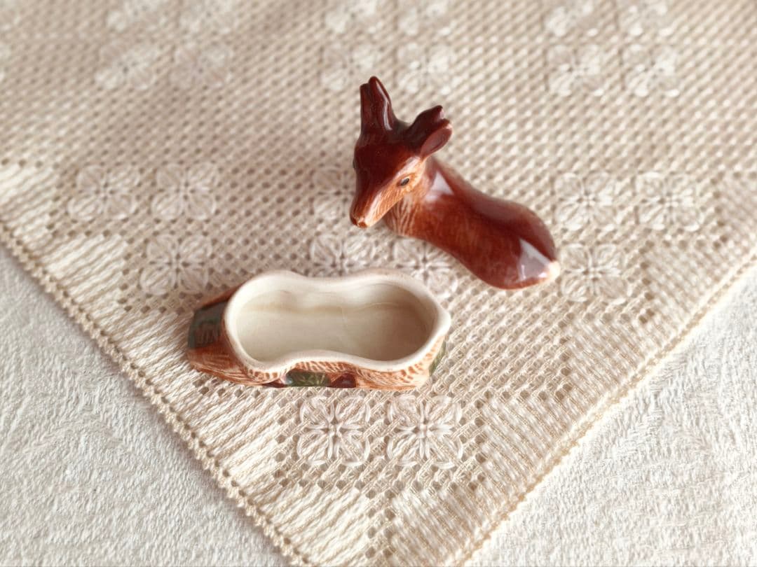 【まーちゃんさま】vintage pot ୨୧ 小鹿さん miniテリーヌポット