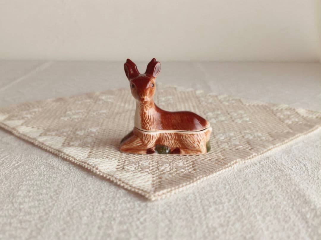 【まーちゃんさま】vintage pot ୨୧ 小鹿さん miniテリーヌポット