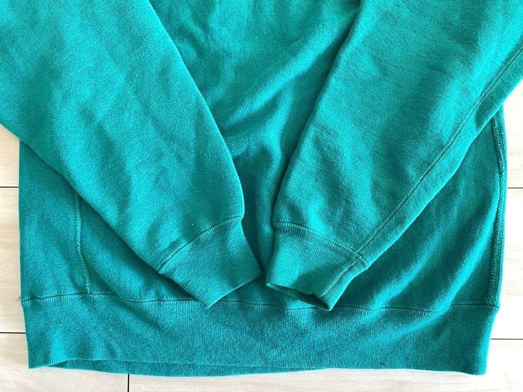 レアカラー 90s チャンピオン リバースウィーブ ターコイズグリーン USA製