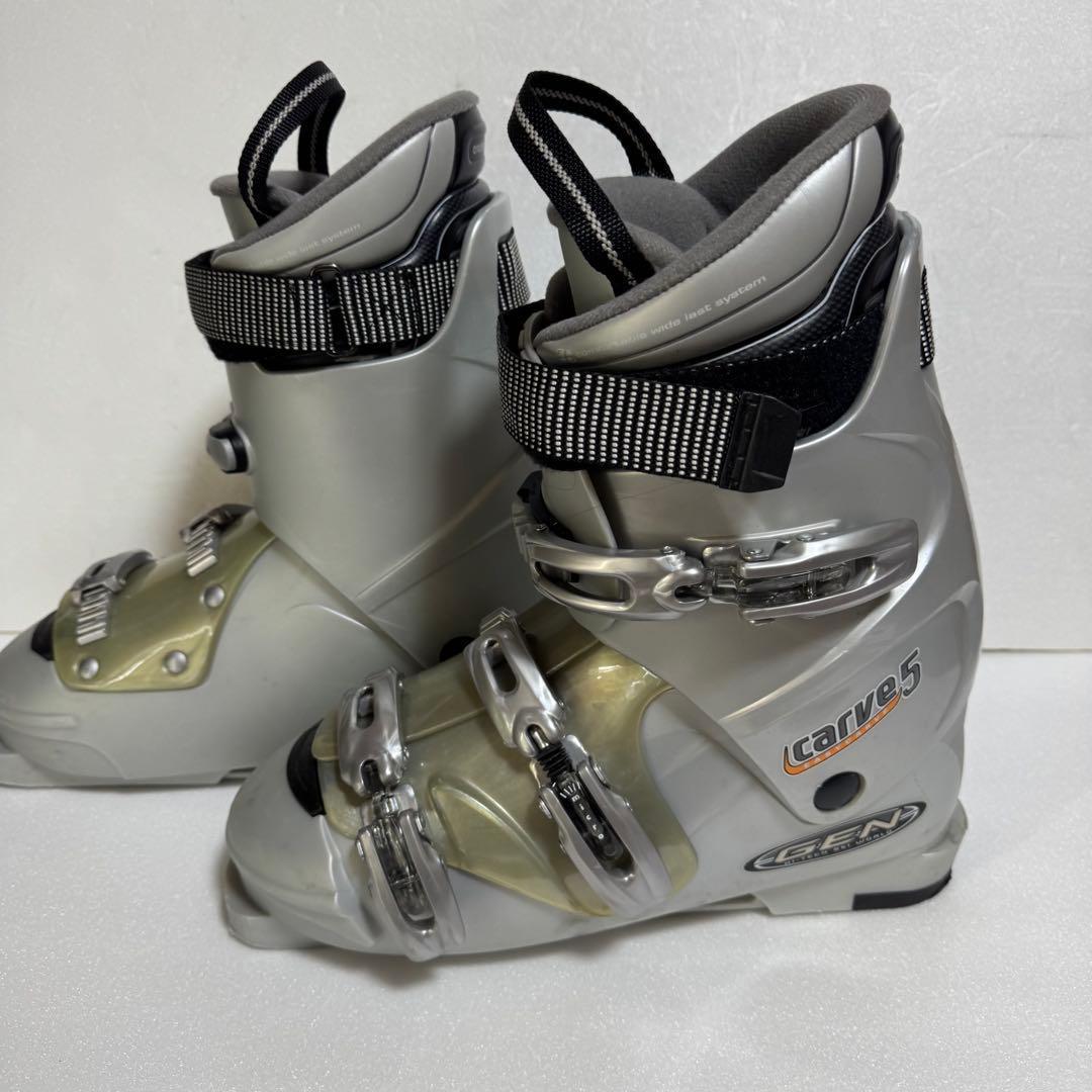 28cm グレー carve 5 スキーブーツ初心者格安処分灰色ゲンファクトリー