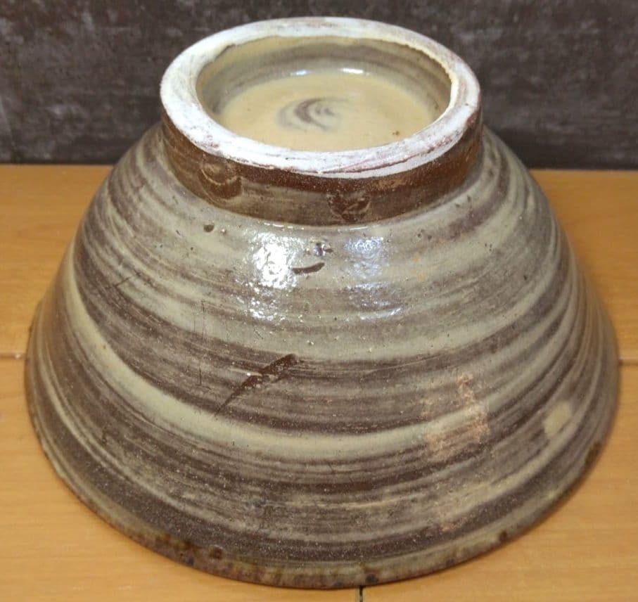 人間国宝 金城次郎 魚紋茶碗(笑魚2）栞 共箱 美品 壺屋焼 壷屋焼 希少品