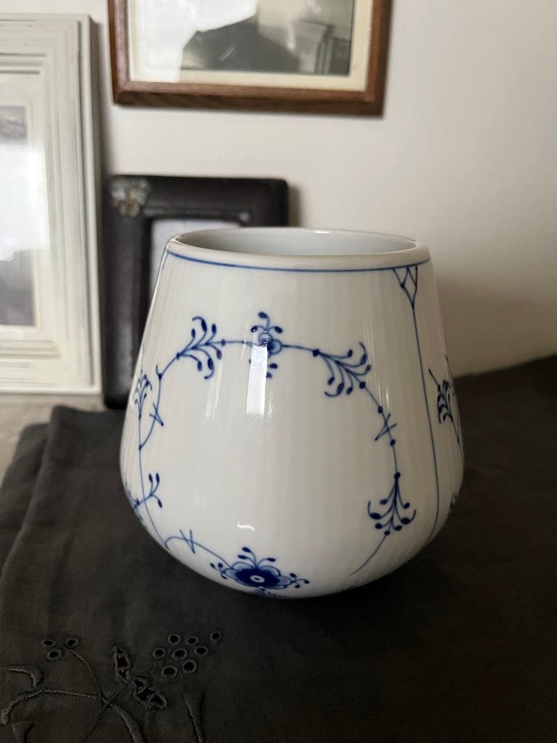 ロイヤルコペンハーゲン　ブルーフルーテッド プレイン ベース S