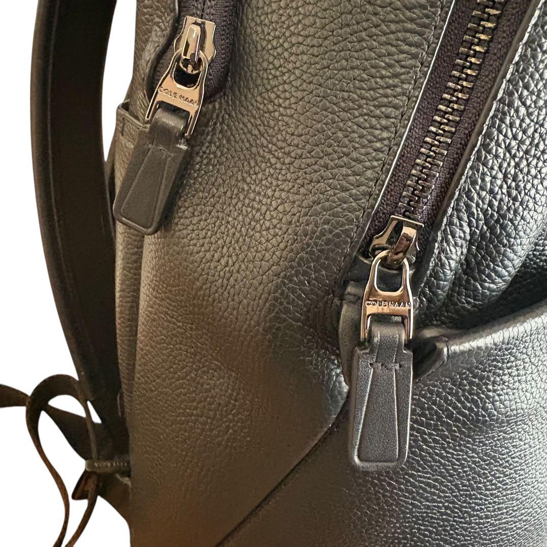 COLE HAAN コールハーン　本革　リュック 黒 大容量 通勤　バックパック