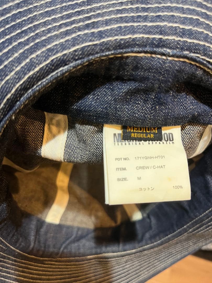 NEIGHBORHOOD ネイバーフッド デニムハット サイズM