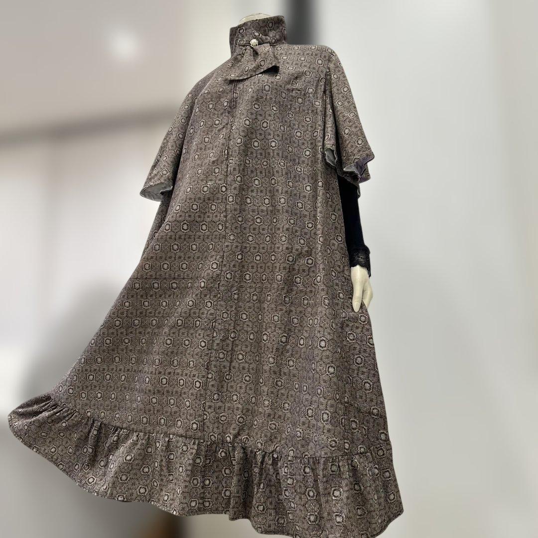 大島紬着物リメイクAラインワンピース