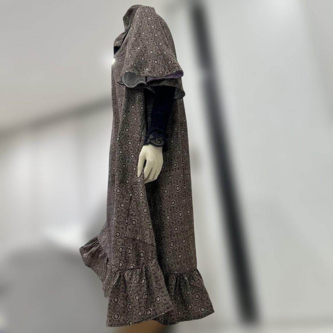 大島紬着物リメイクAラインワンピース