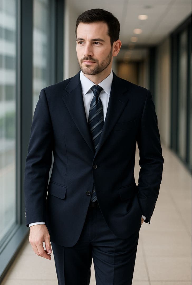 ジョルジオアルマーニ　スーツセットアップ　48REG ダークネイビー系