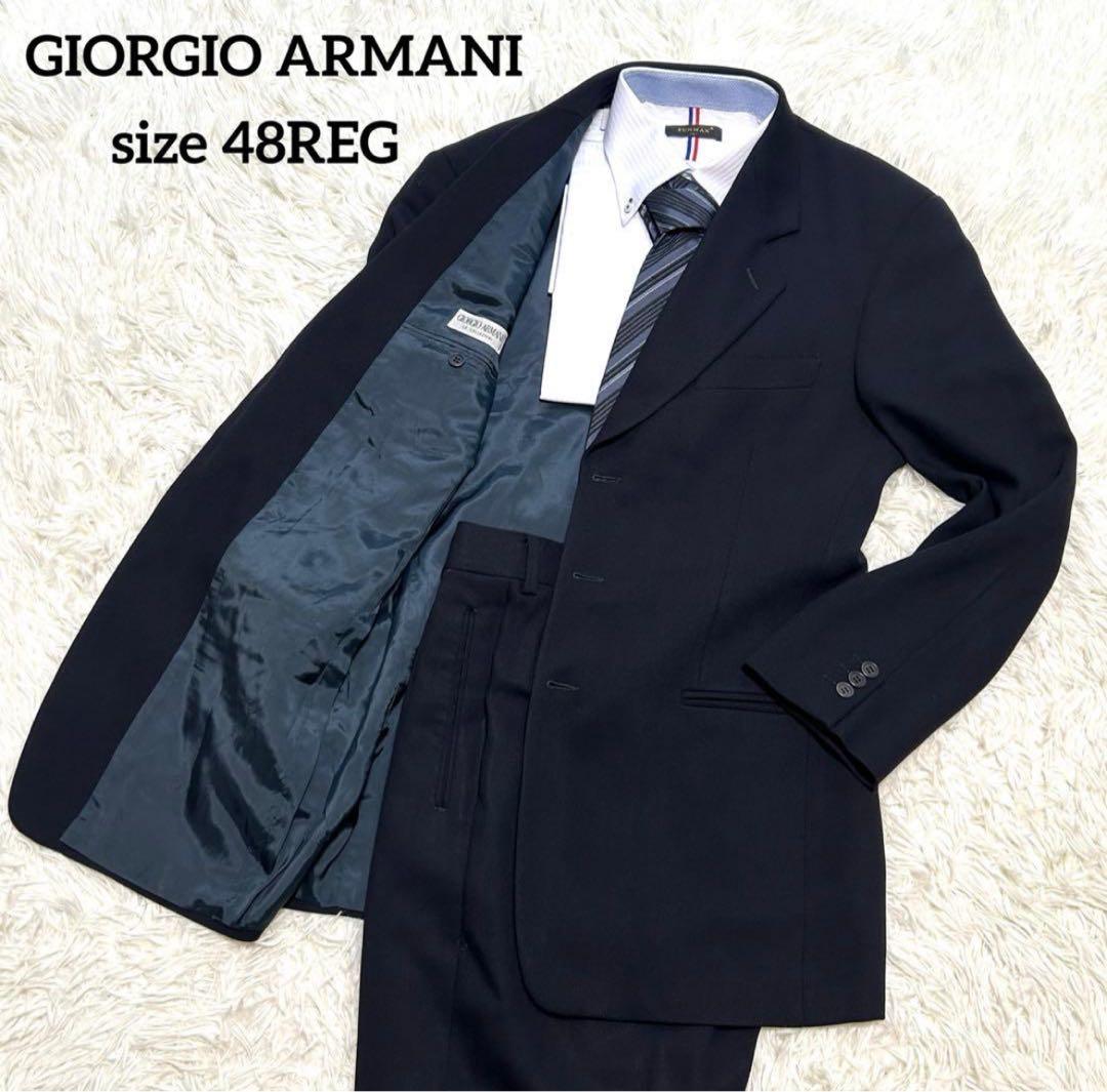 ジョルジオアルマーニ　スーツセットアップ　48REG ダークネイビー系