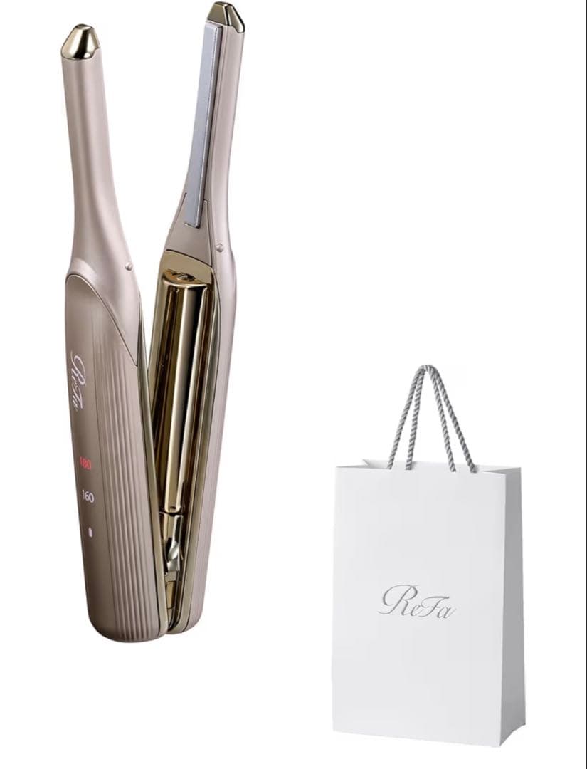 ReFa ストレートヘアアイロン フィンガーアイロン　シャンパンゴールド