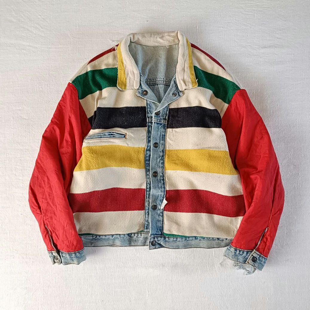 90s USA製 Levi's リバーシブル ブランケット トラッカージャケット