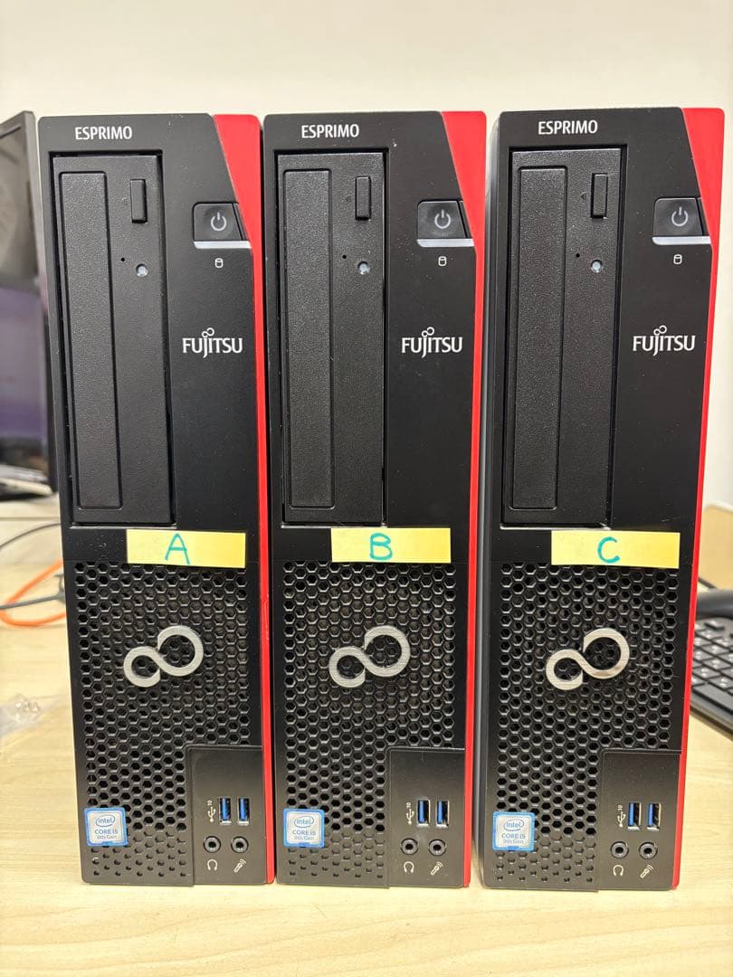 ベアボーン　富士通 ESPRIMO D588/BX A.B.C 3台