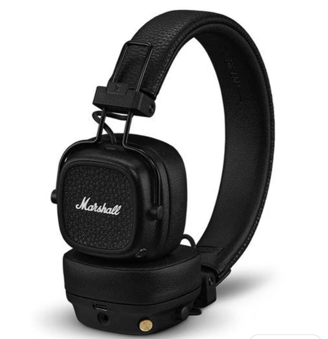Marshall ワイヤレスオンイヤーヘッドホン Major V ブラック