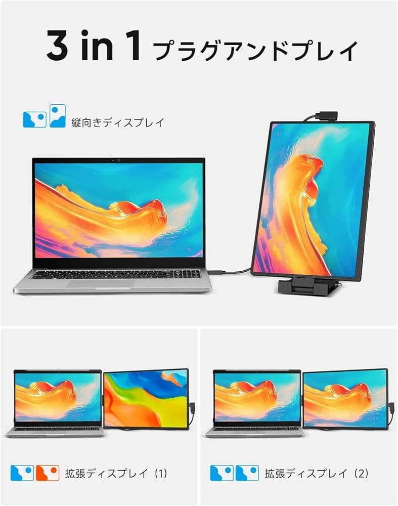 splay ノートパソコン用サブモニター