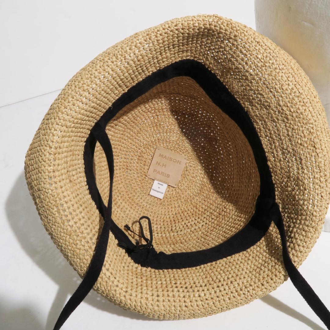 MAISON N.H PARIS Raffia ハット メゾンエヌ アッシュパリ