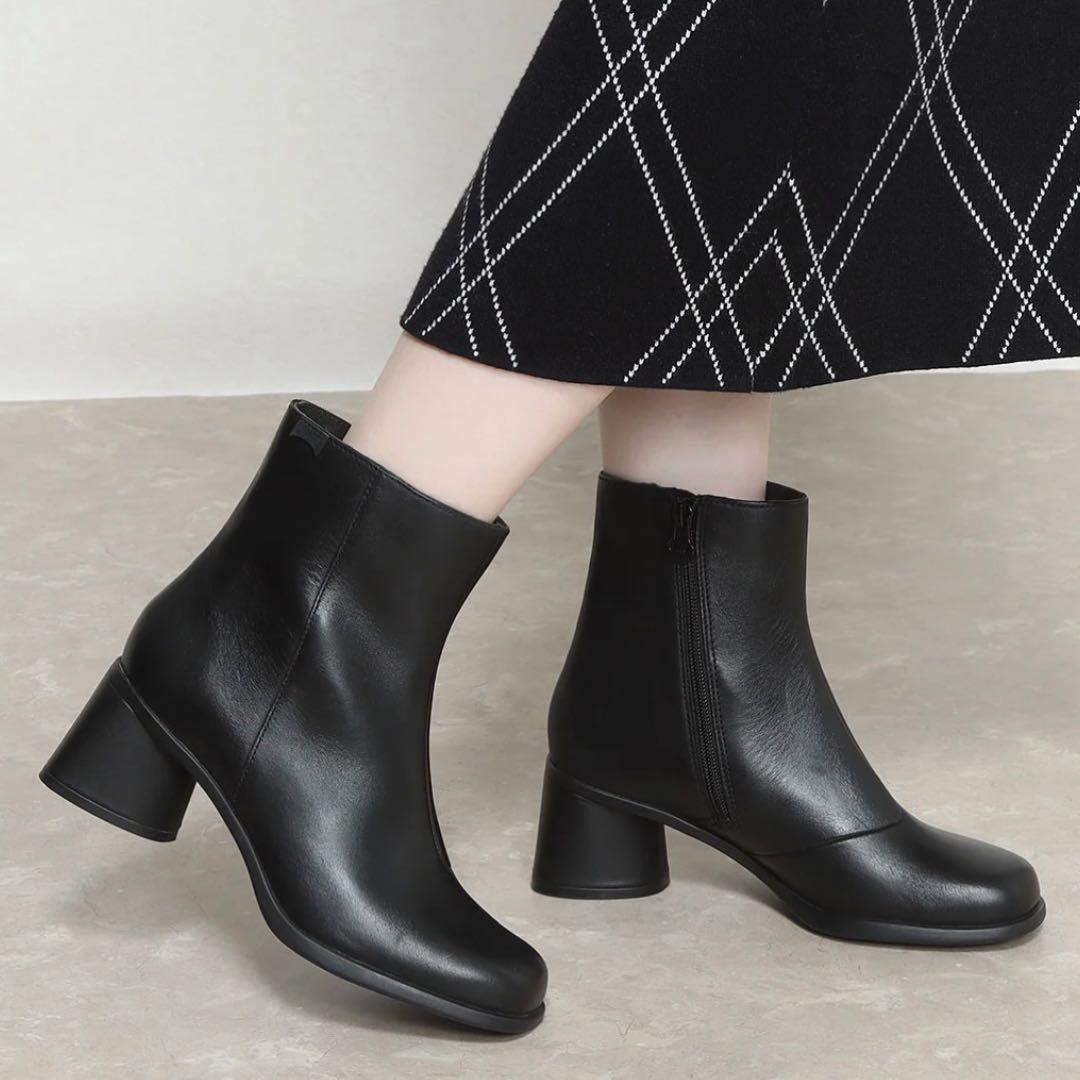 美品✨ CAMPER 【22.5㎝】 KIARA サイドジップ ブーツ レザー