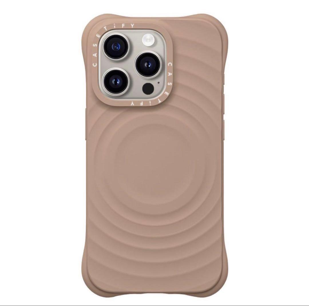 CASETiFY ウェーブシリコンケース iPhone15Pro ラテ MOFT