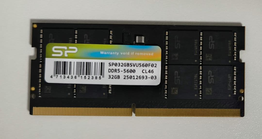 シリコンパワー SODIMM DDR5 32GB (PC5-44800)