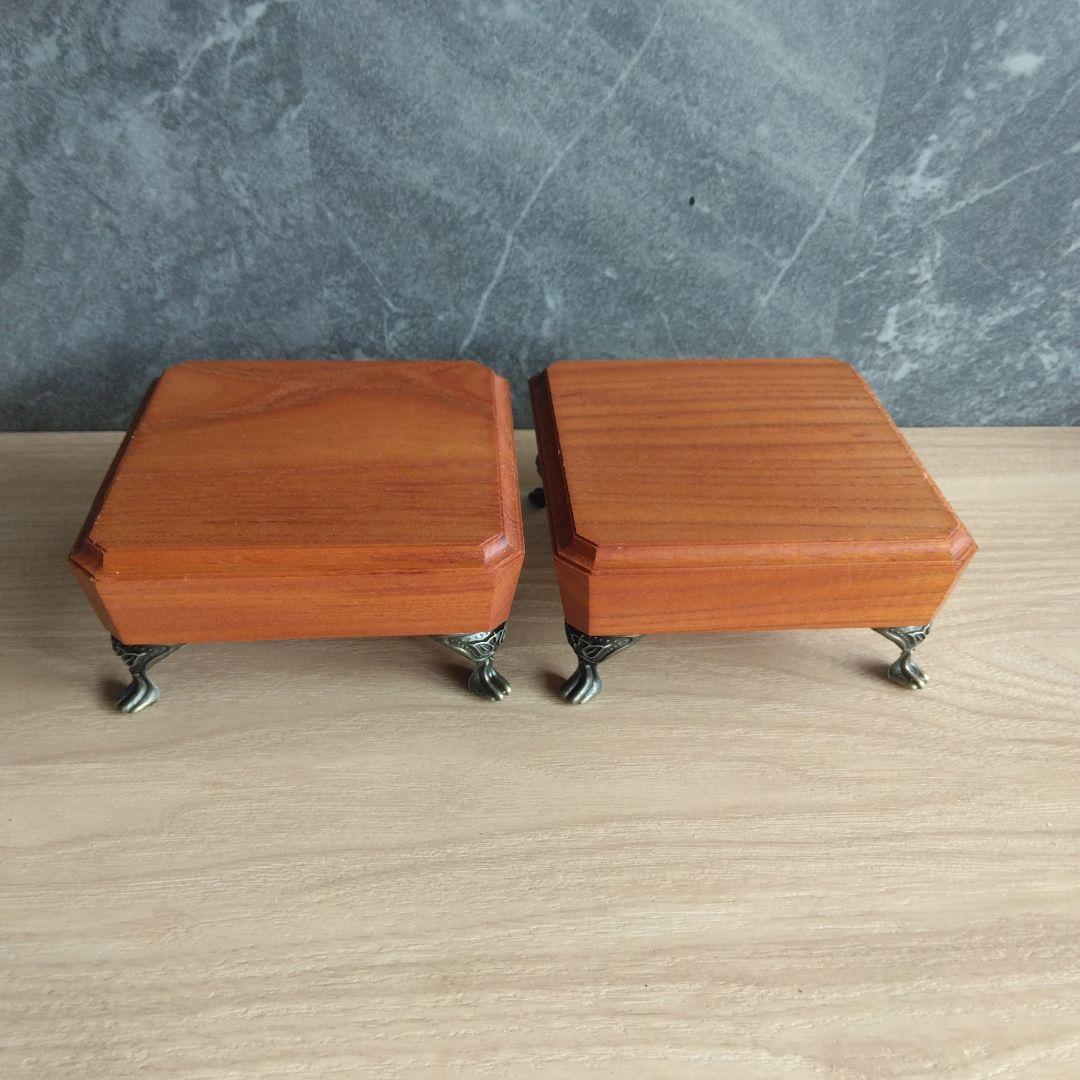 スピーカースタンド一対　欅無垢材