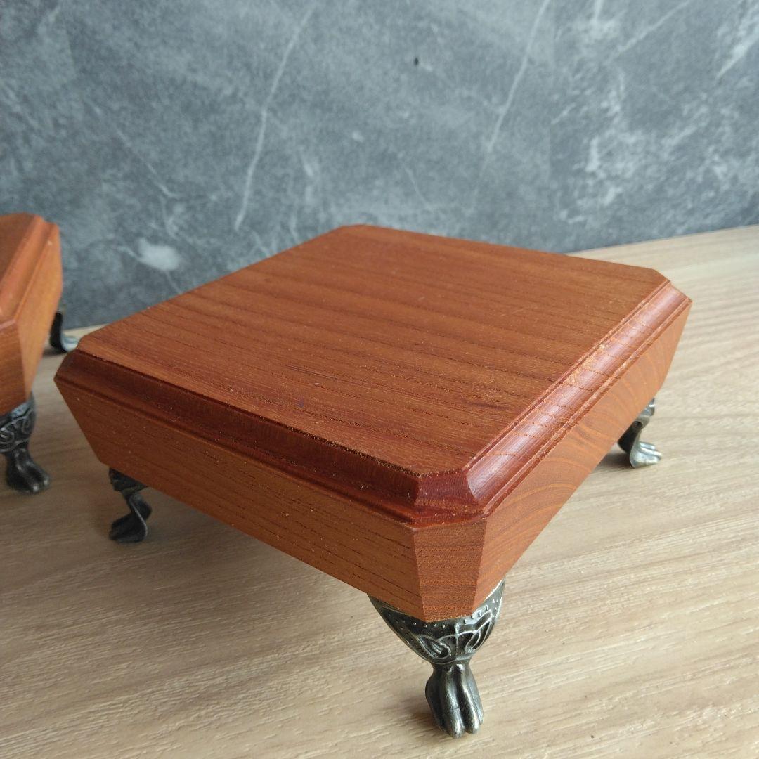 スピーカースタンド一対　欅無垢材