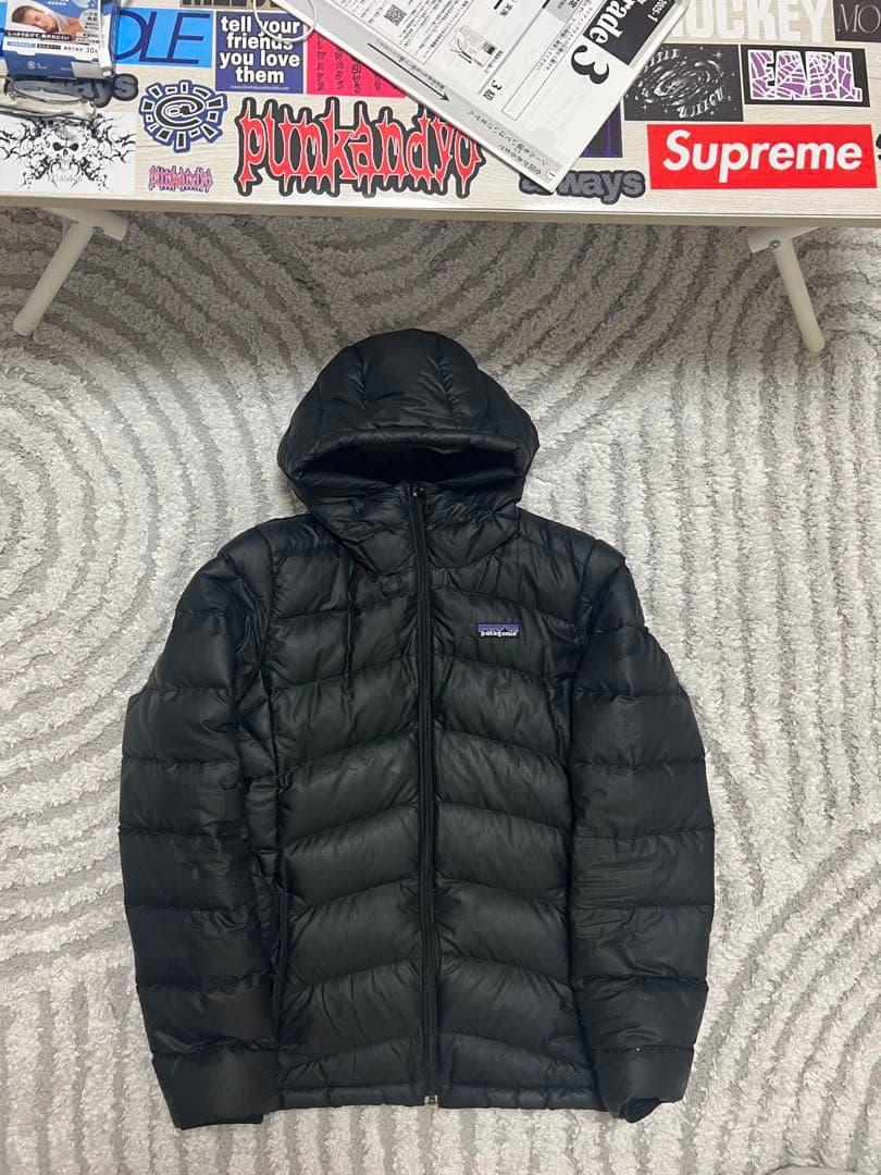 Patagoniaパタゴニアダウンセーター ハイロフトダウンセーターフーディ 黒