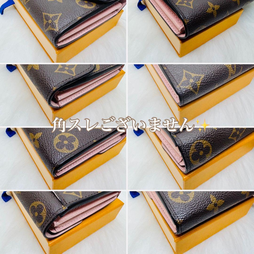 ルイヴィトン 新型 ポルトフォイユサラ M62235 ローズバレリーヌ 長財布