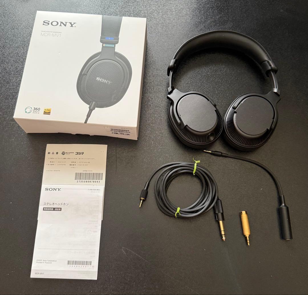 【美品です！】ソニー モニター有線ヘッドホン MDR-MV1