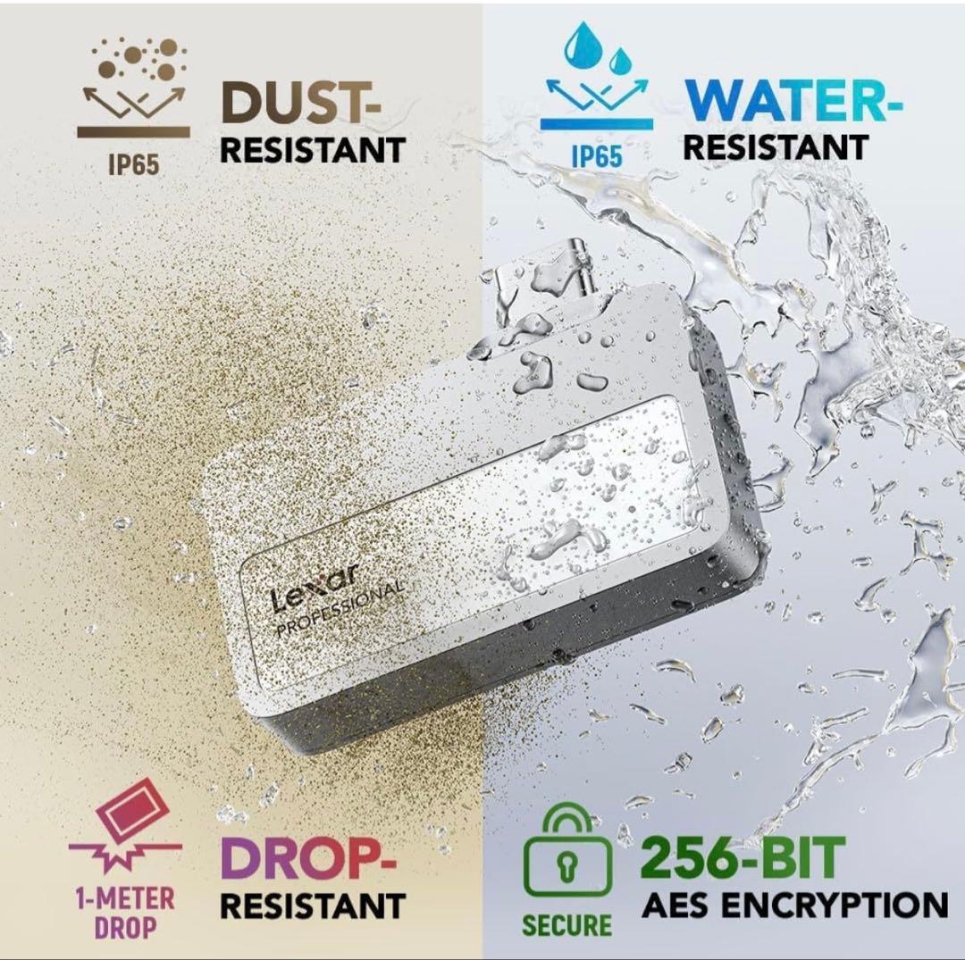 メモリー Lexar Professional GO SSD 2TB with Hub