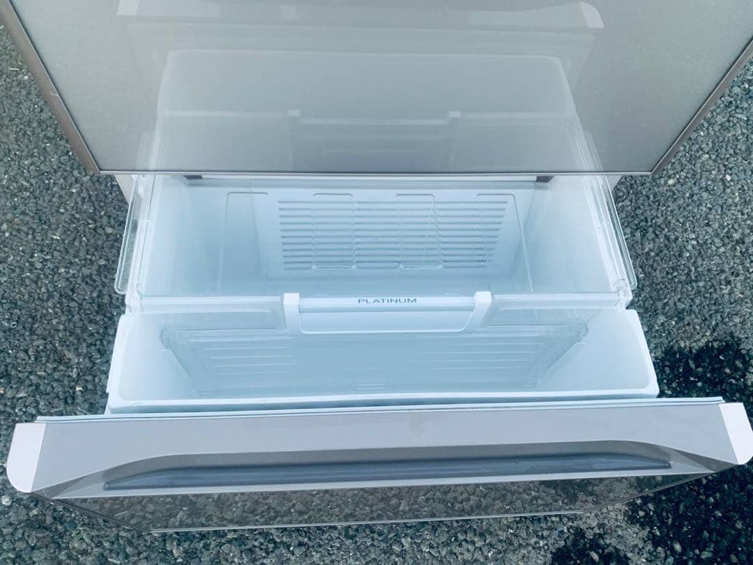 送料設置無料　HITACHI ノンフロン冷凍冷蔵庫　R-XG4300G