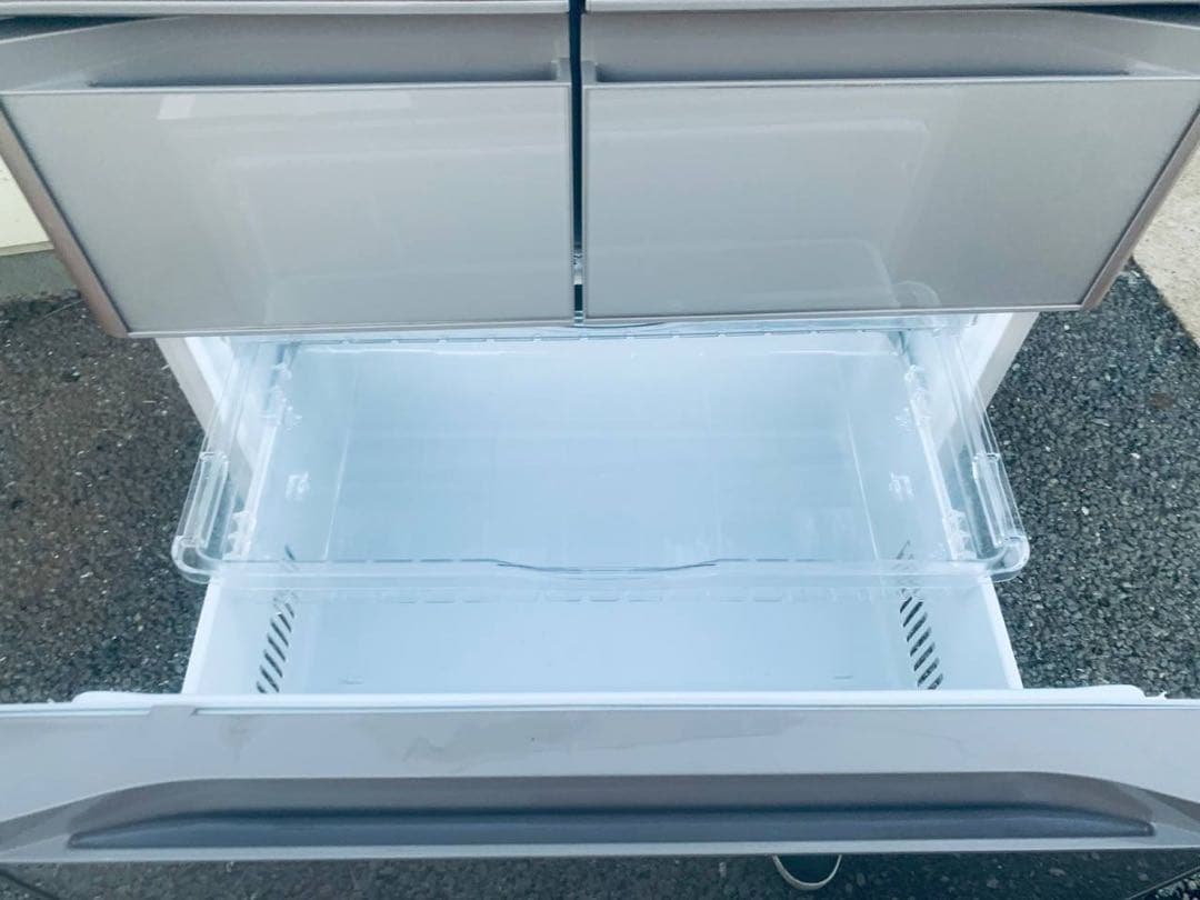 送料設置無料　HITACHI ノンフロン冷凍冷蔵庫　R-XG4300G