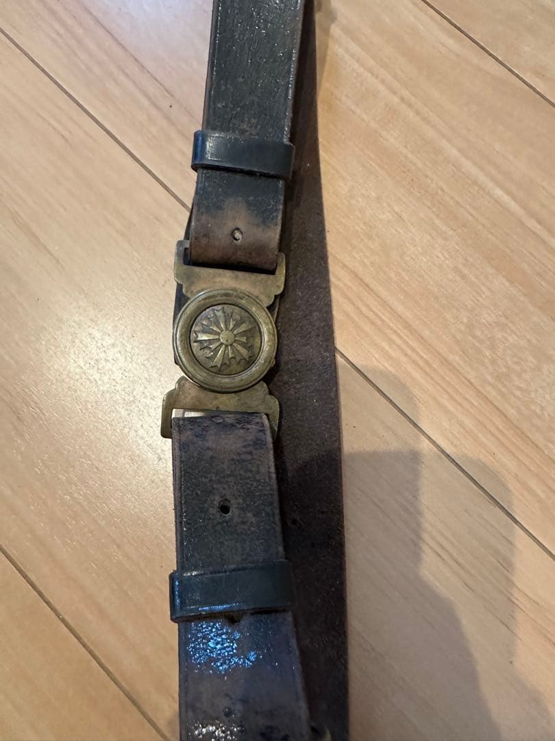 大日本帝国陸軍用軍装ベルト　　　当時物　骨董品