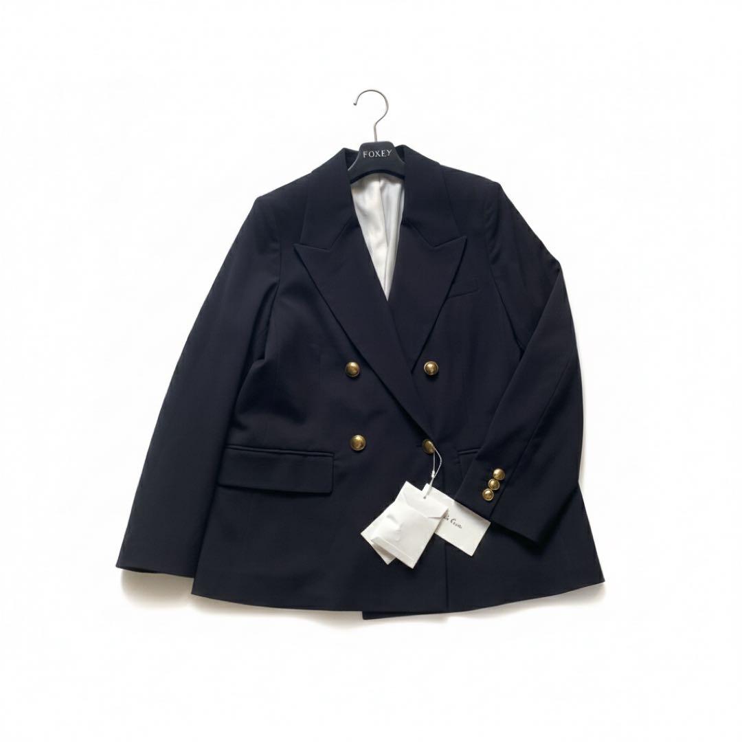 タグ付✨ミラオーウェン 金釦ダブルブレストジャケット 0 ネイビー