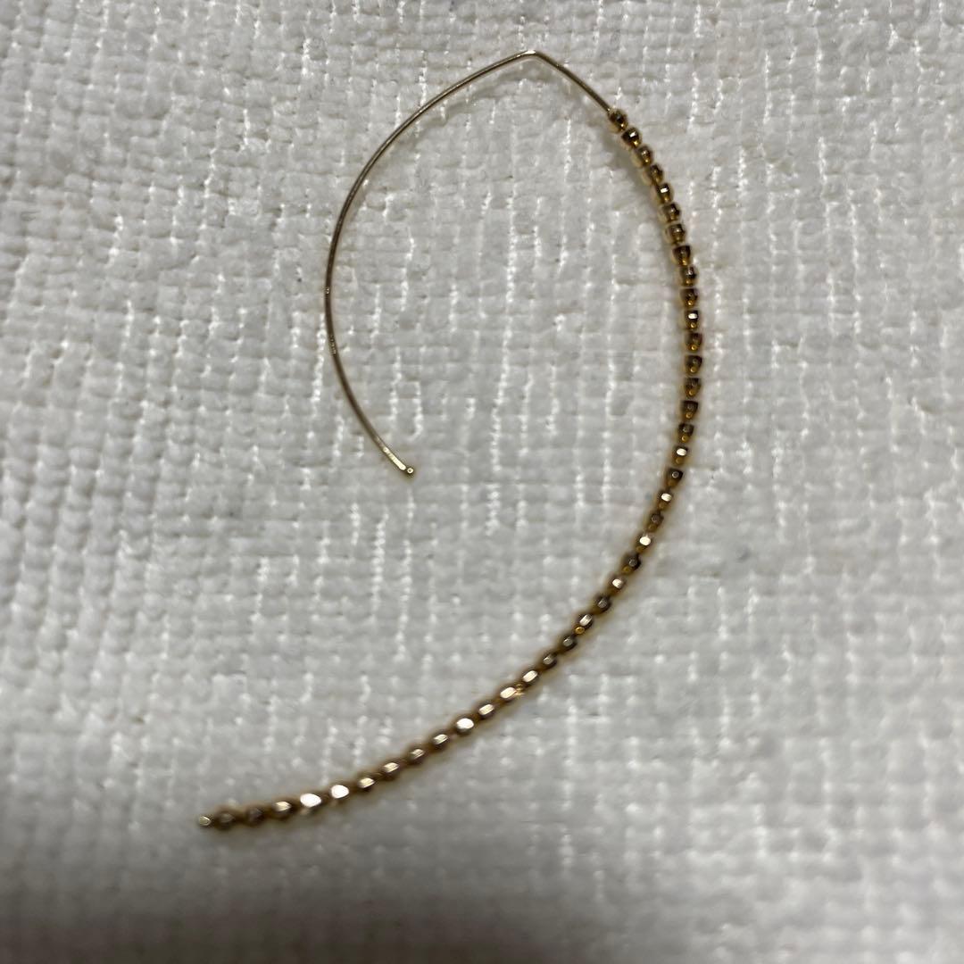 【MIZUKI】★ 片方のみ★ 14KYGラージバナナフープピアス