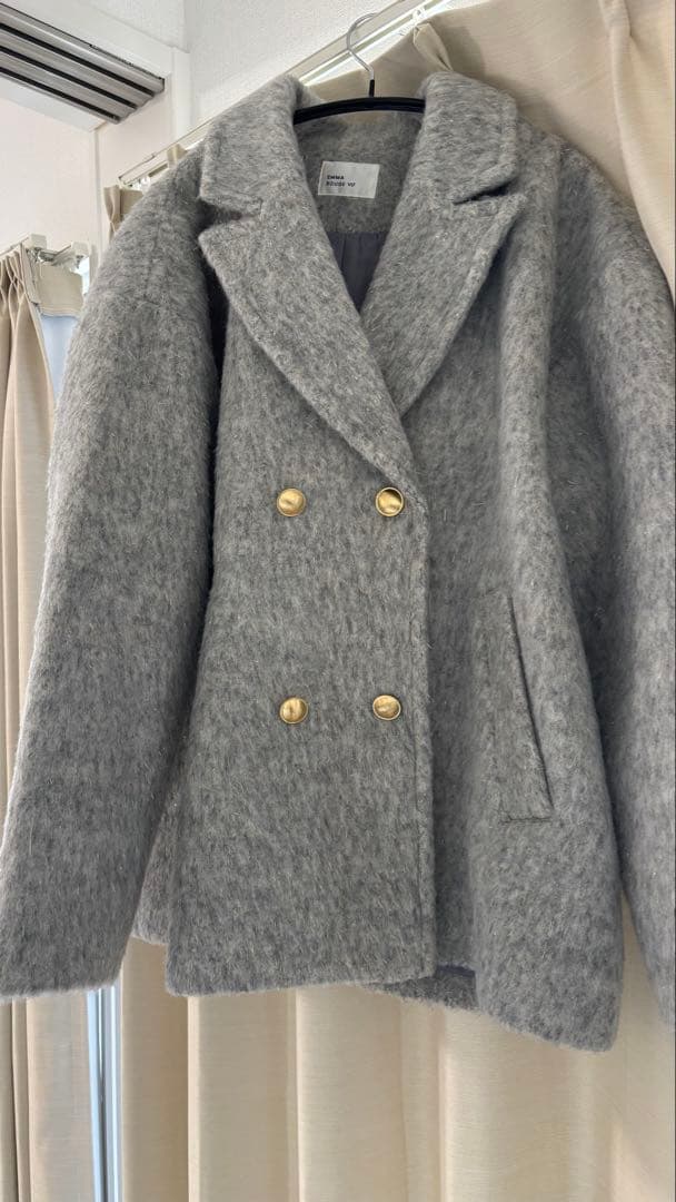 EMMA ROUGE VIF ラメシャギーコート