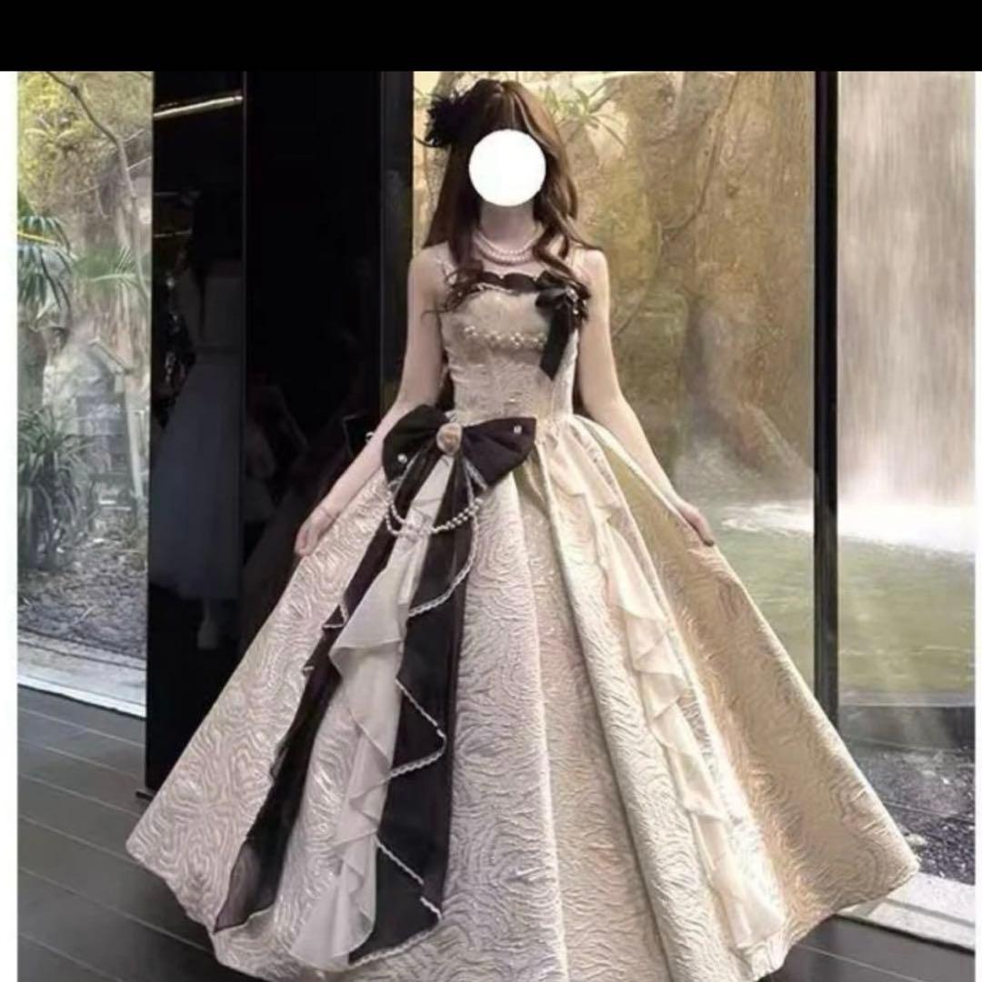 ロリータゴールドドレス