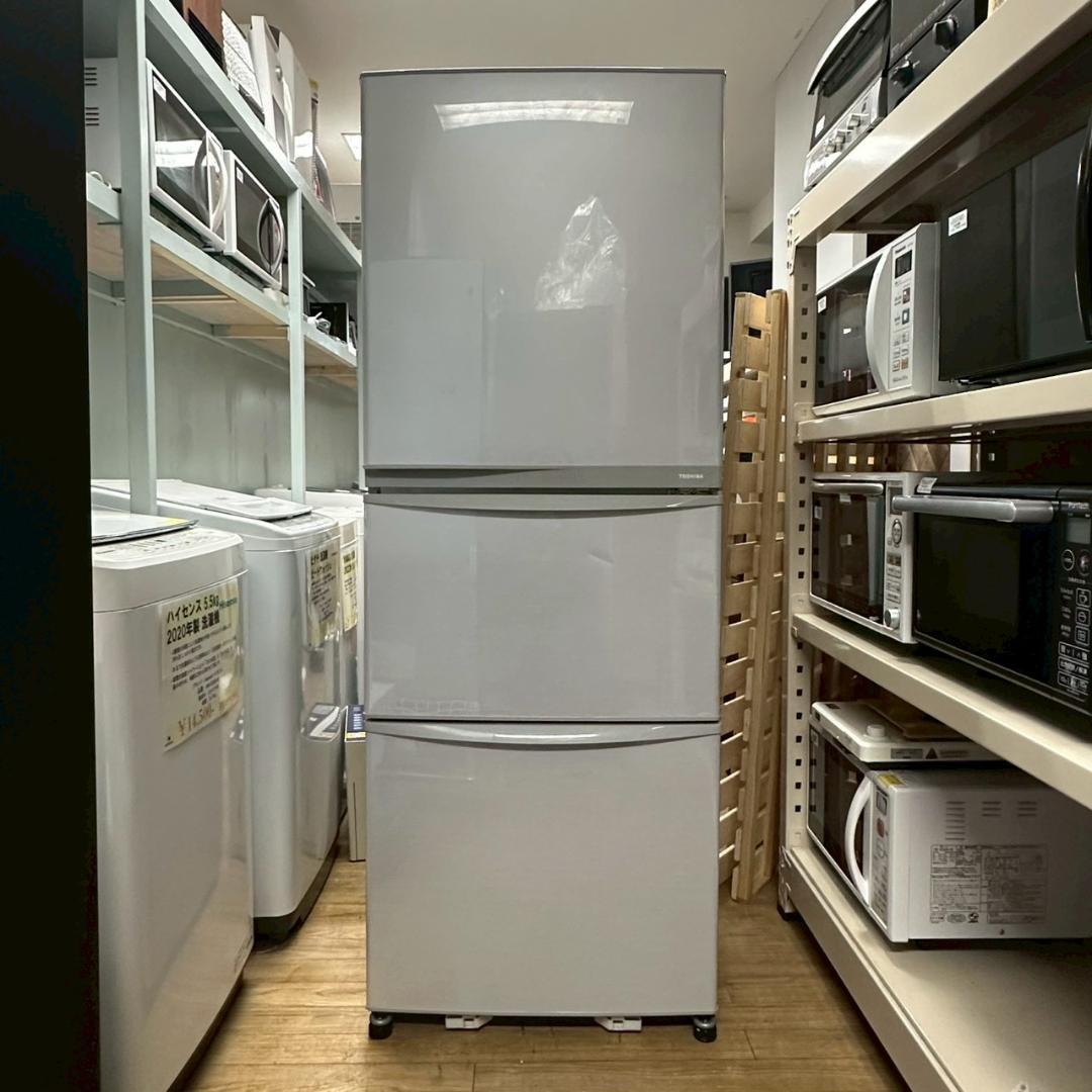 iΦ TOSHIBA 冷凍冷蔵庫 置けちゃうスリム GR-E34N 340L ①