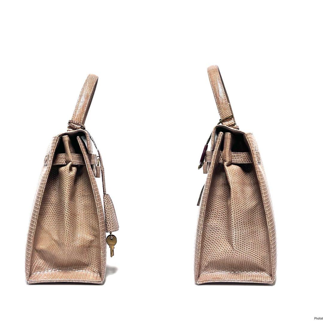 【良品】TOKYO Lizard skin リザード/ゴールド金具/ハンドバッグ