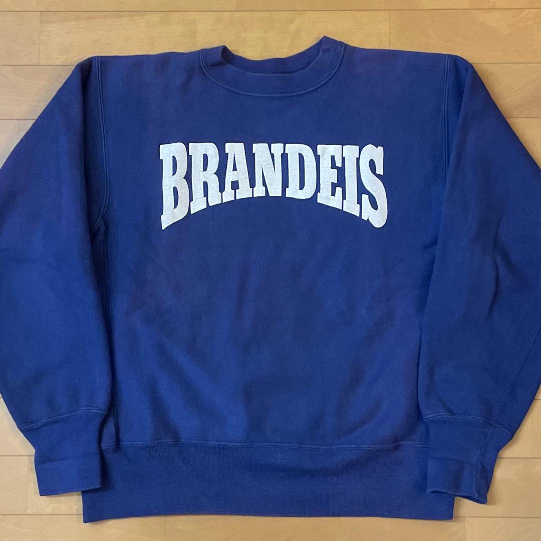 た*）様 ナス紺 80s 肉厚フカフカ チャンピオン リバースウィーブ スウェッ