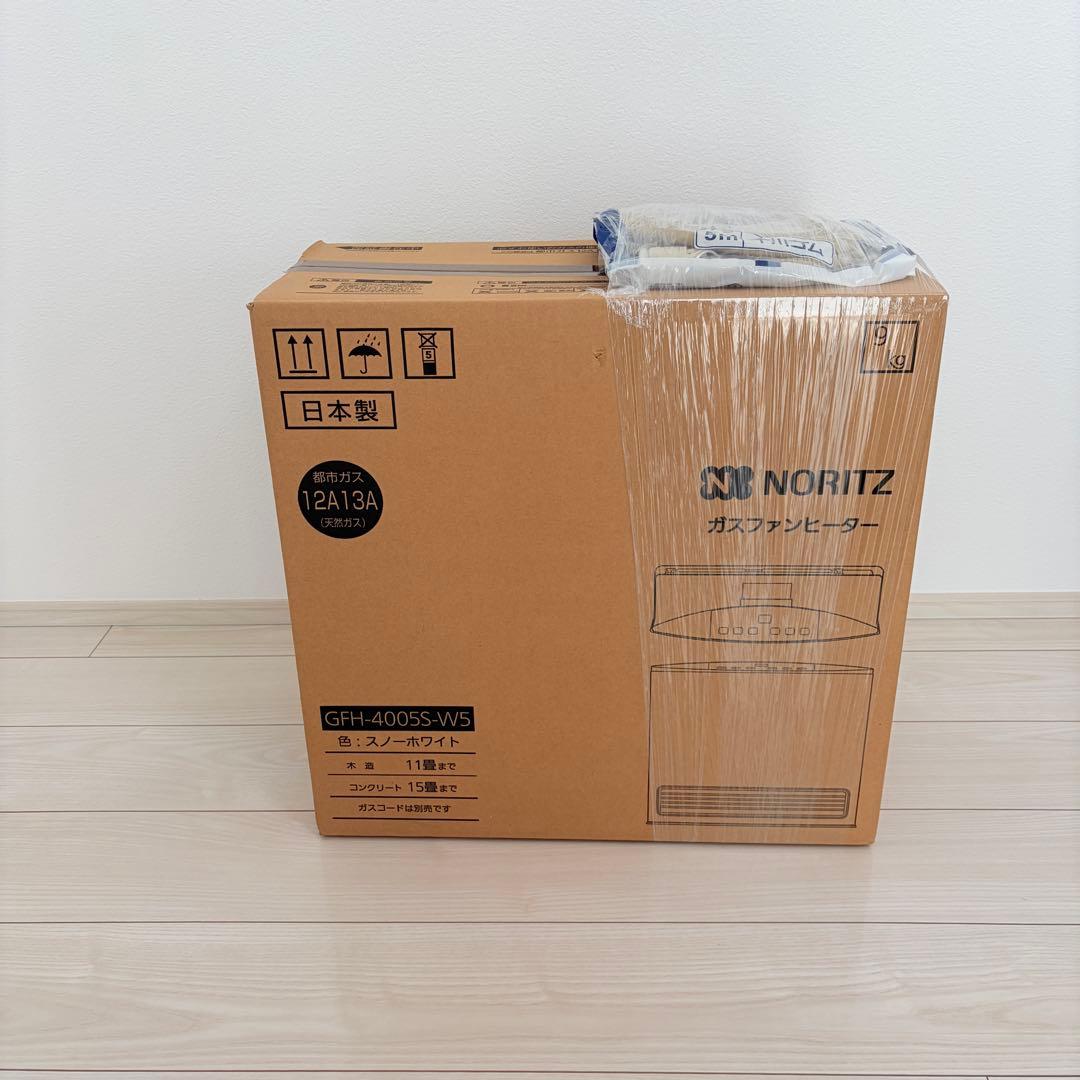 新品 NORITZ GFH-4005S-W5 都市ガス ガスファンヒーター