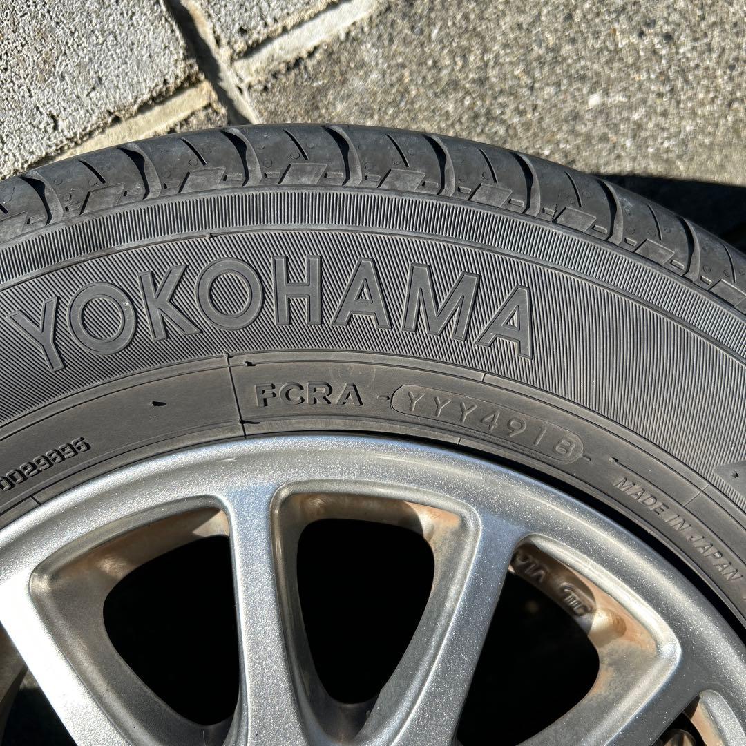 145/80R12アルミホイールとノーマルタイヤ４本セット送料込