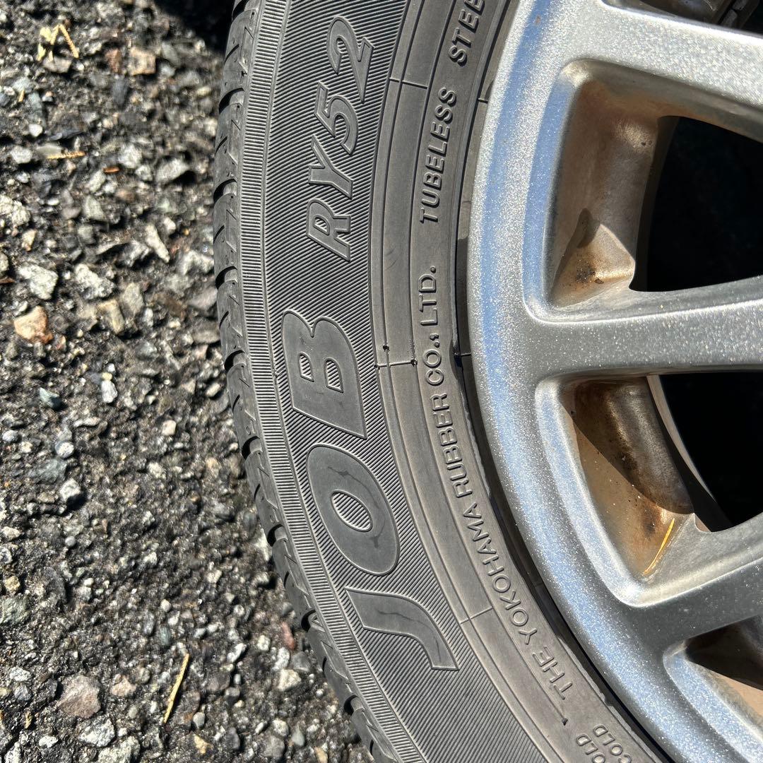 145/80R12アルミホイールとノーマルタイヤ４本セット送料込
